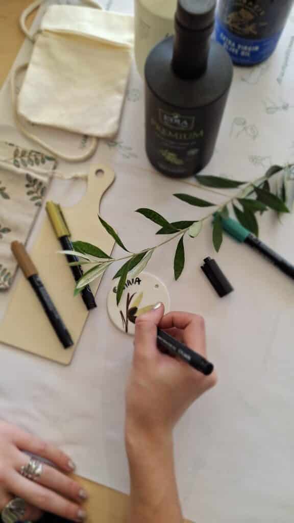 art and olive tasting